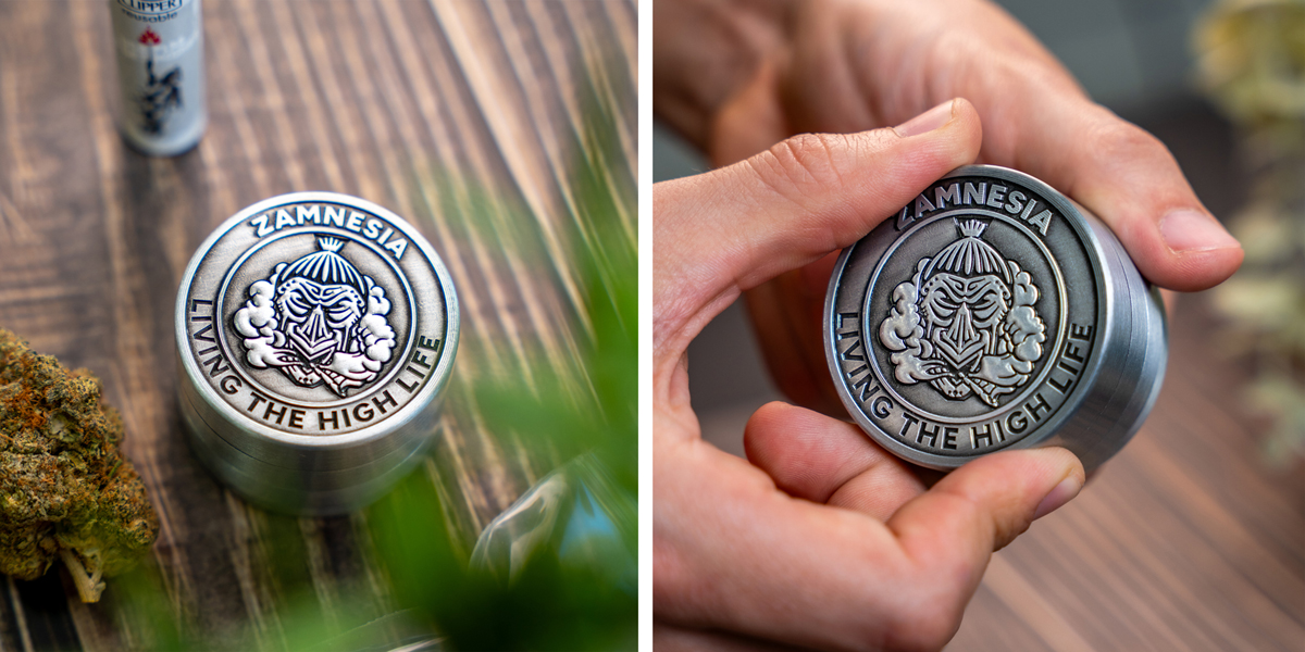 High Life metalen Grinder - Zamnesia: vermaal je toppen moeiteloos tot de perfecte consistentie