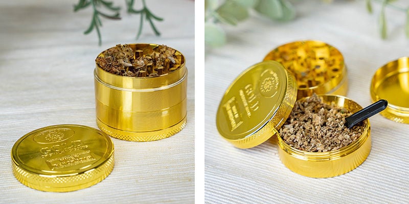 Metalen Grinder 24K Goud