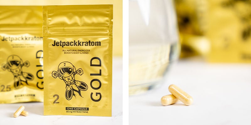 Jetpackkratom Gold Extract - Capsules