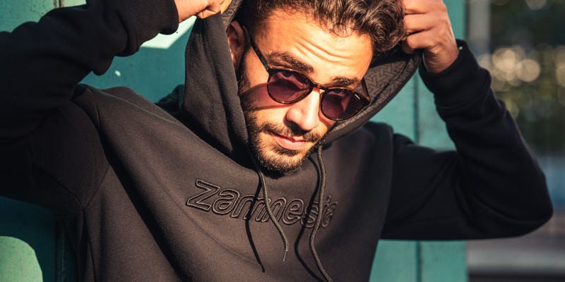 Zamnesia Geborduurde Hoodie Zwart