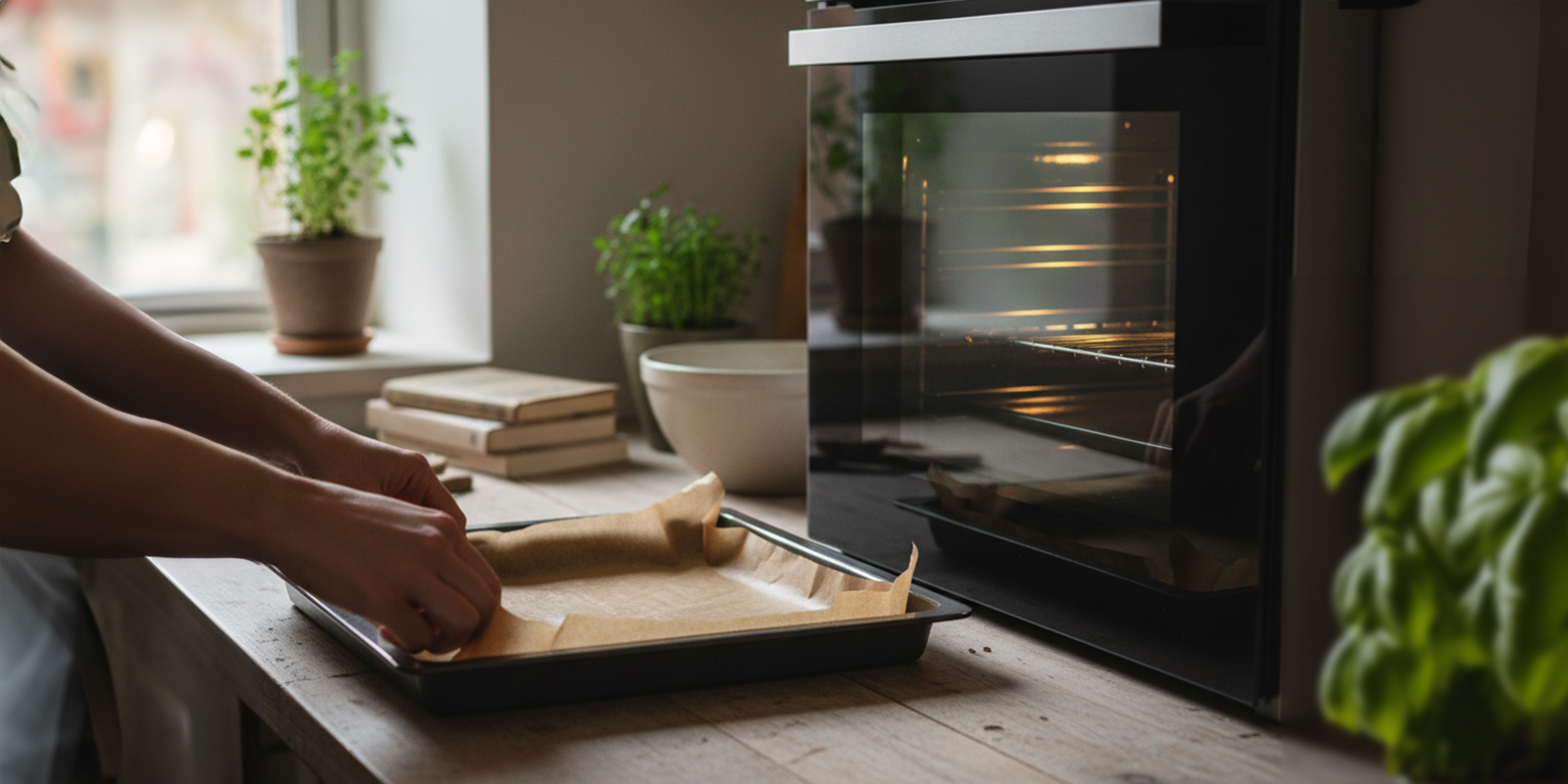 Verwarm de oven voor Verwarm de oven voor