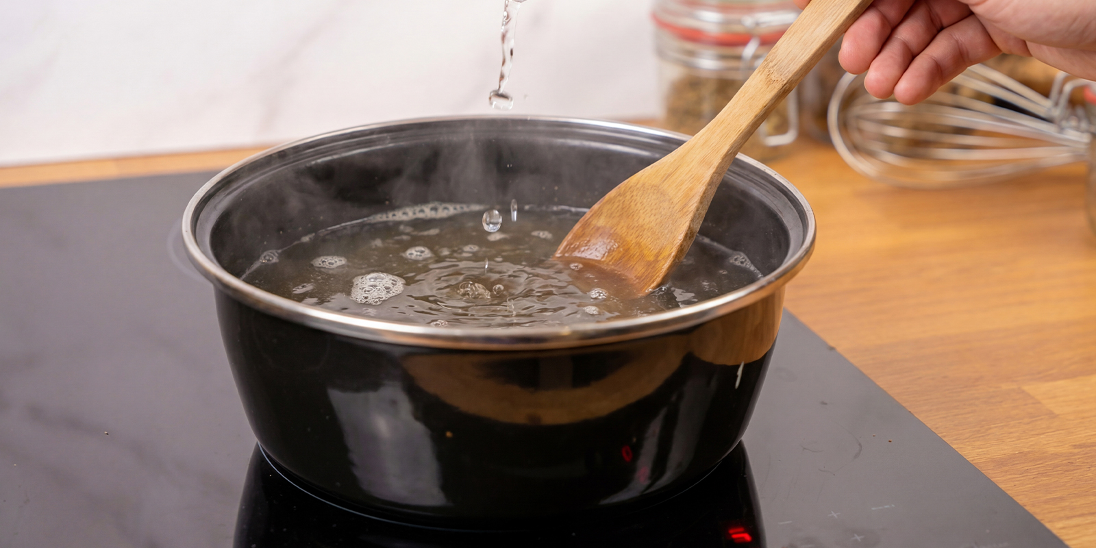 Laat heel zacht sudderen