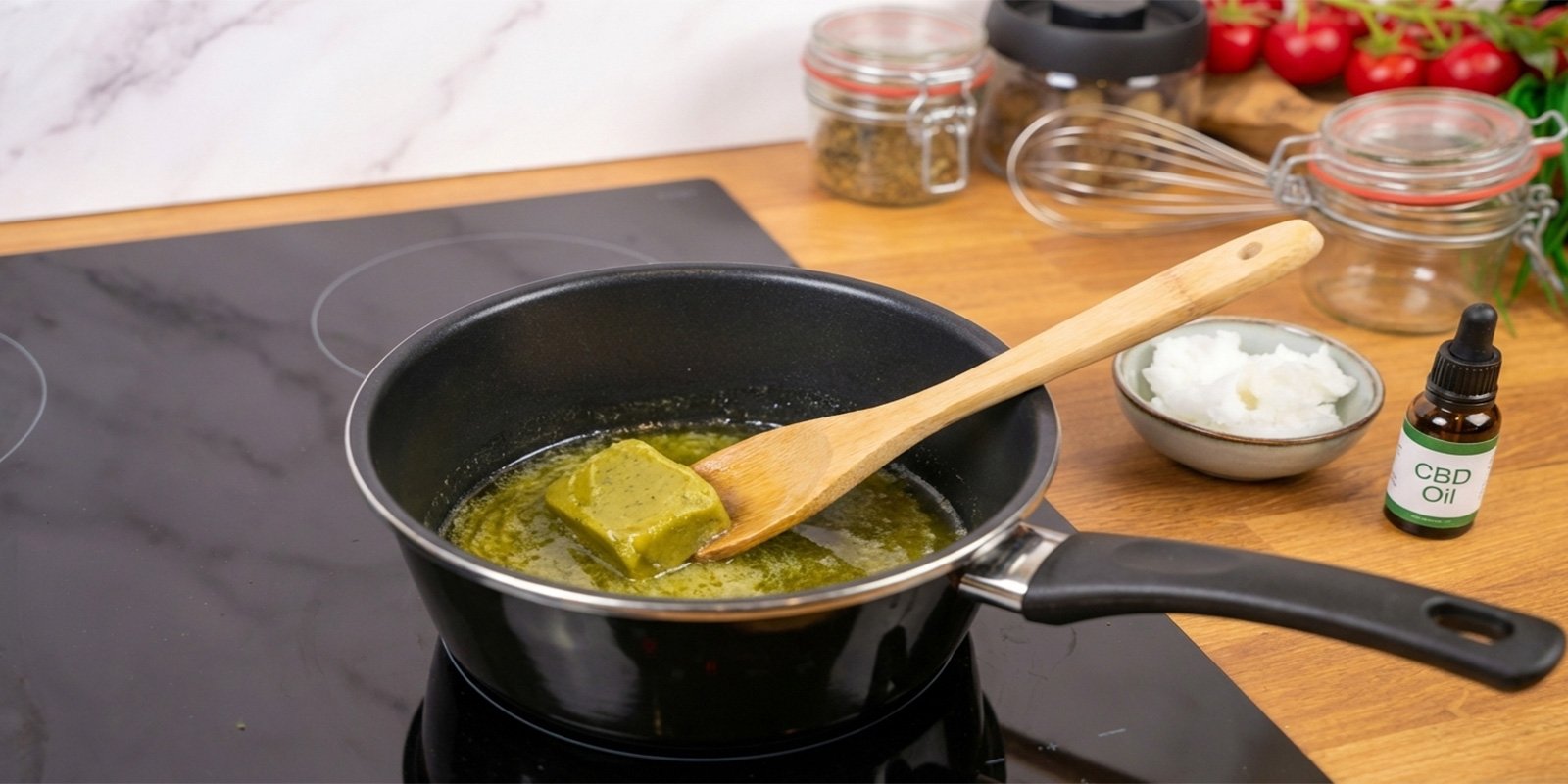 Smelt de infused boter