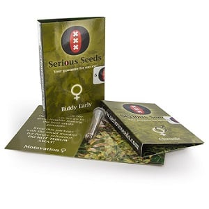 Verpakking van Serious Seeds Verpakking van Serious Seeds