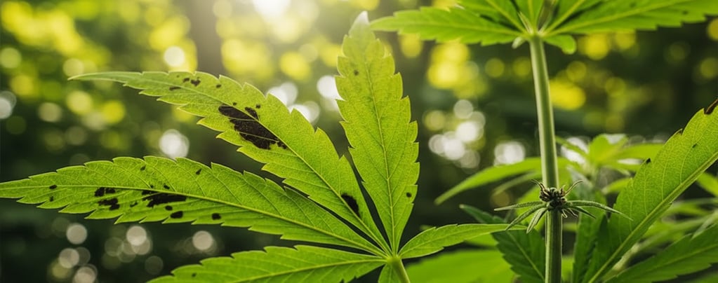 Zwarte vlekken op wietbladeren: wat ze hetekenen en hoe je ze verhelpt