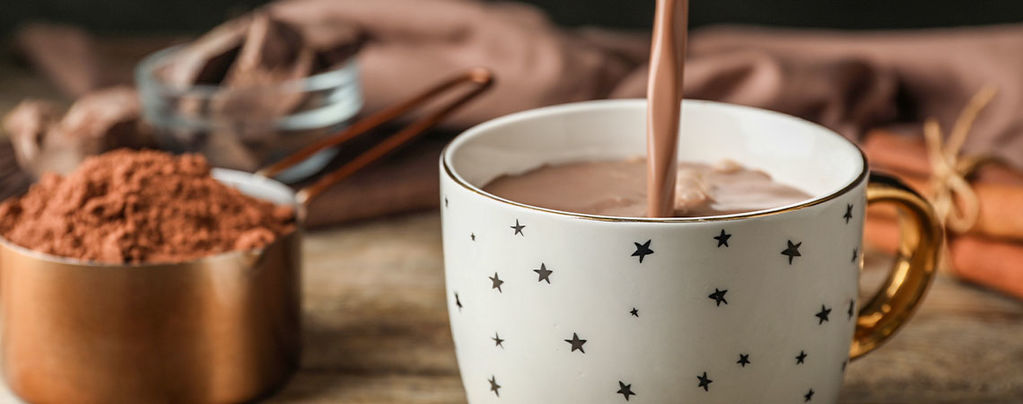 Warme Chocolademelk Met Paddenstoelen